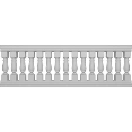 Ekena Millwork Fiberthane Oxford Balustrade Railing Kit, Style N (7 5/8" On-Center Spacing to Pass 4" Sphere Code) BALK38X108OXN